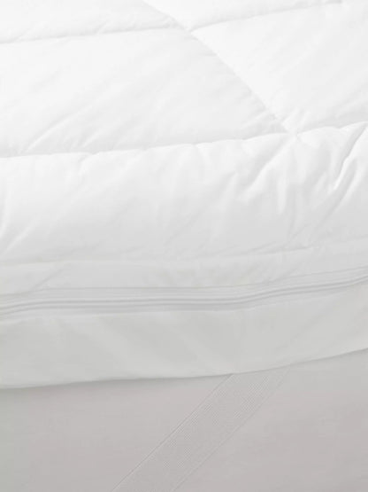 John Lewis Specialist Synthetic Luxury Memory Foam Mattress Topper, White Ivory, King Size - LIST