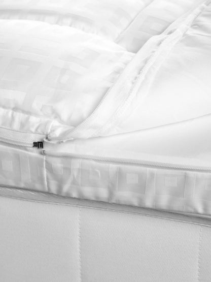 John Lewis Specialist Synthetic Luxury Memory Foam Mattress Topper, White Ivory, King Size - LIST