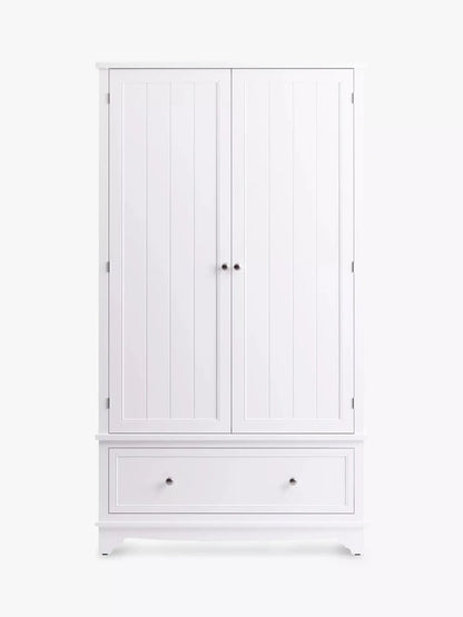 John Lewis St Ives single drawer Wardrobe in White