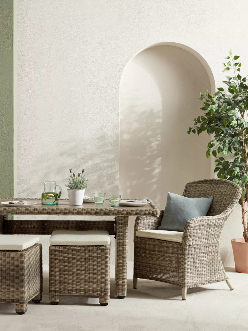 John Lewis Dante Deluxe Garden Dining Armchair, Set of 2