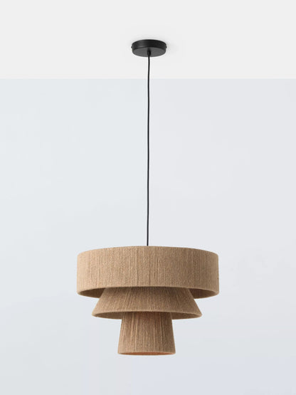 John Lewis Layered Jute Rope Pendant Ceiling Light, Natural