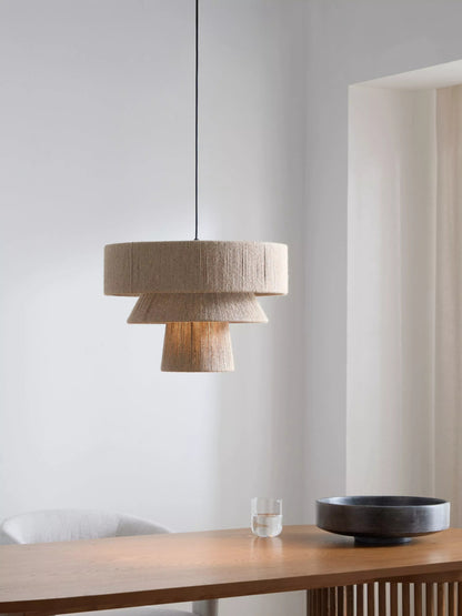 John Lewis Layered Jute Rope Pendant Ceiling Light, Natural