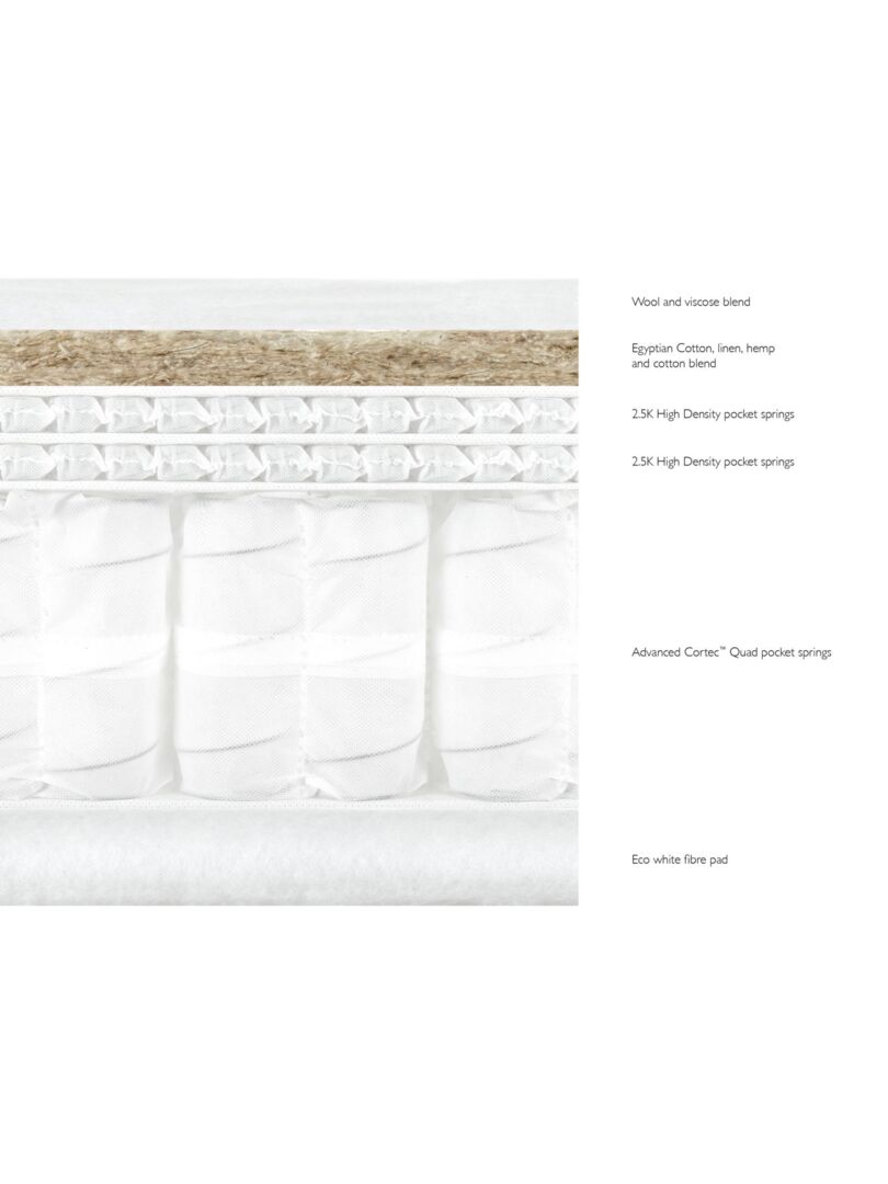 John Lewis Luxury Natural Collection Egyptian Cotton Pillowtop 4250 Super King Mattress
