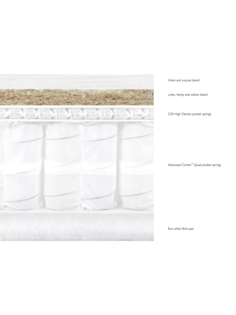 John Lewis Luxury Natural Collection Linen 3250 Super King Size Firmer