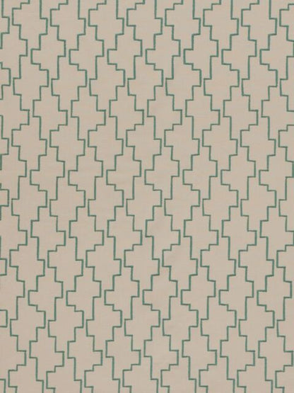 John Lewis Embroidered Steps Fabric Grasmere 23m RRP £35m