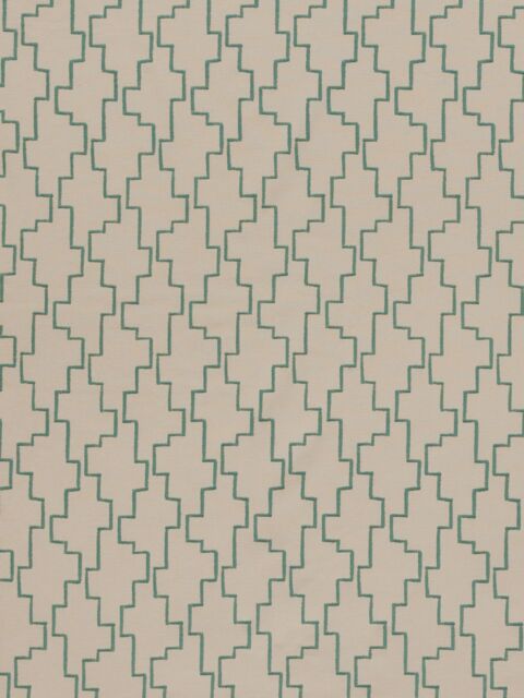 John Lewis Embroidered Steps Fabric Grasmere 23m RRP £35m