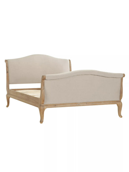 John Lewis Louis High End Sleigh Bed Frame, King Size 150cm Oak
