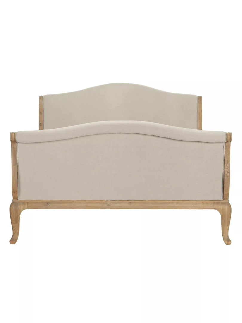 John Lewis Louis High End Sleigh Bed King 150cm Oak Two Tone Finish