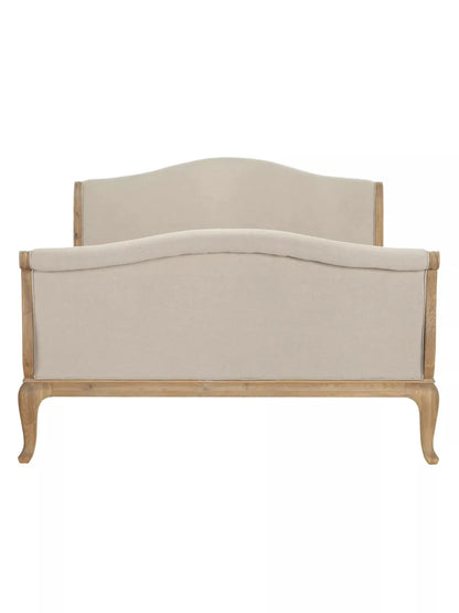 John Lewis Louis High End Sleigh Bed King 150cm Oak Two Tone Finish