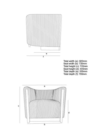 John Lewis Vila Tub Corduroy Armchair, Natural Living Room