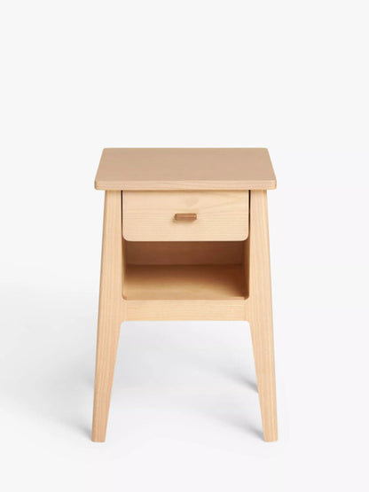 John Lewis Arbor 1 Drawer Bedside Table, Natural