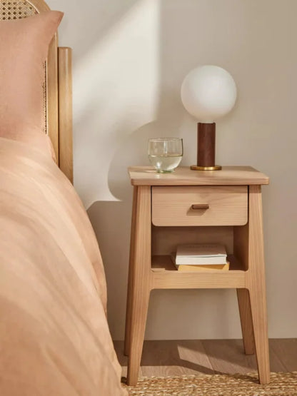 John Lewis Arbor 1 Drawer Bedside Table, Natural