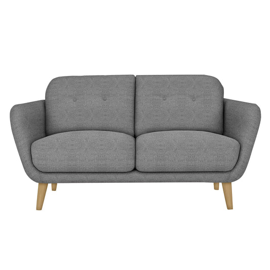John Lewis Arlo Small 2 Seater Sofa Tonal Weave Steel