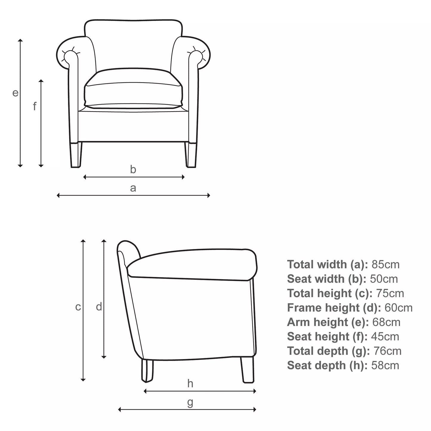 John Lewis Camford Leather Armchair, Buffalo Antique