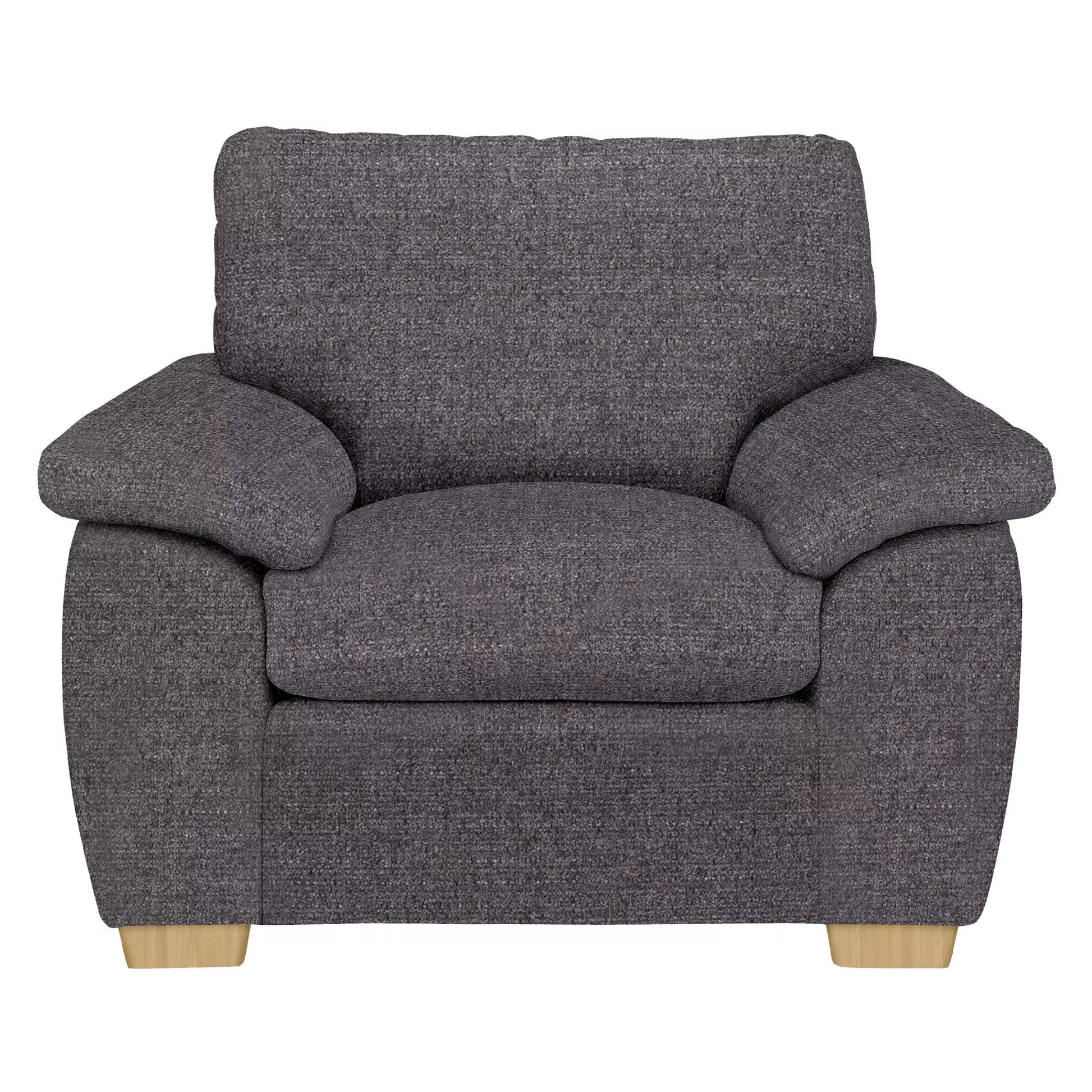 John Lewis Camden Armchair in Tweed charcoal