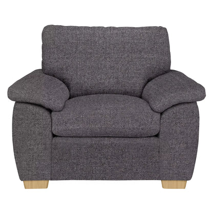 John Lewis Camden Armchair in Tweed charcoal