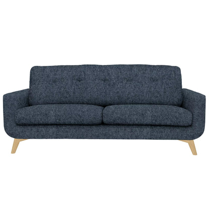 John Lewis Barbican Large 3 Seater Sofa Tweed Navy