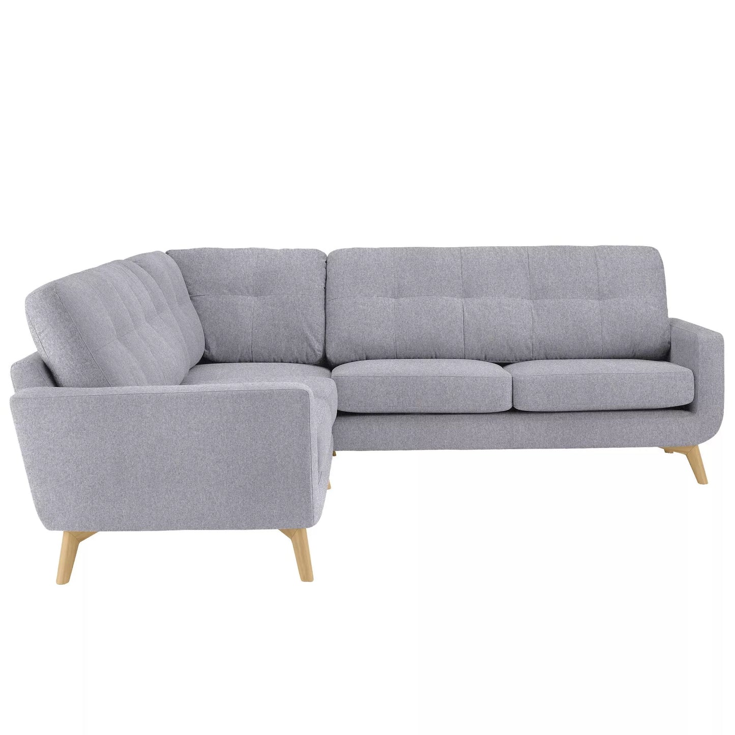 John Lewis Corner Sofa Barbican 5+ Seater Connie Grey
