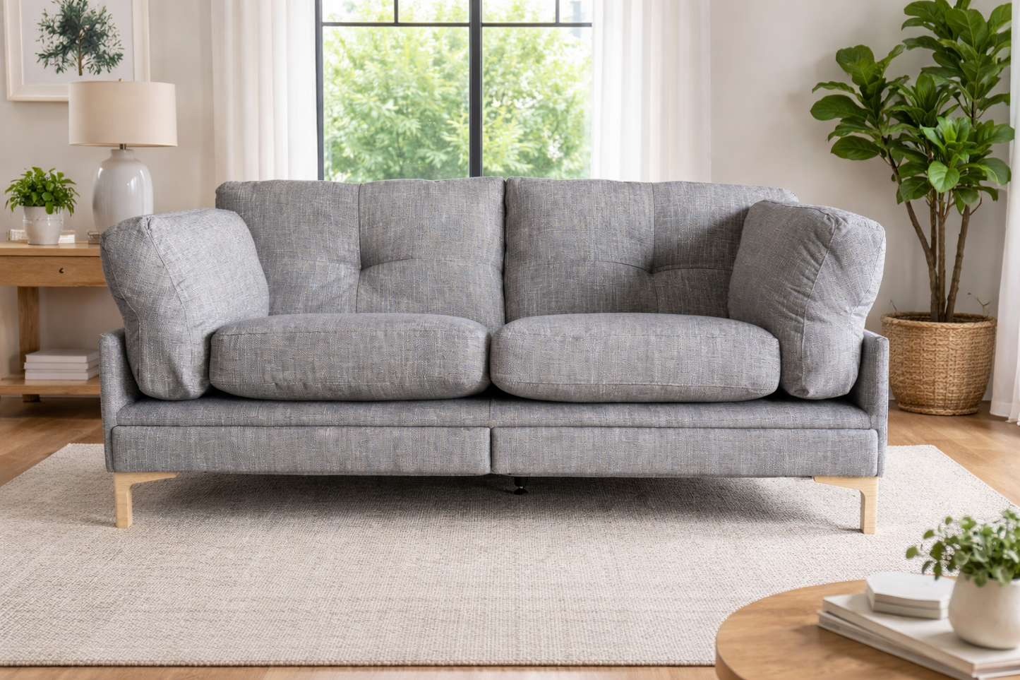 John Lewis Sofa 2 Seater Storm Power Recliner Sofa Java Medium Grey