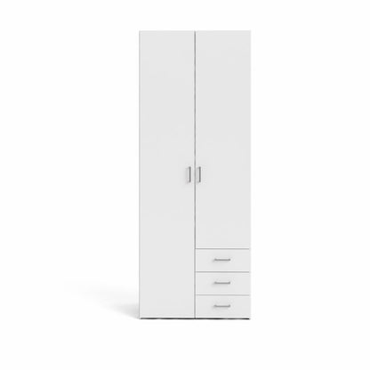 SPACE WARDROBE WITH 2 DOORS + 3 DRAWERS (200)