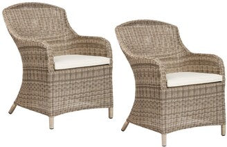 John Lewis Dante Deluxe Garden Dining Armchair, Set of 2