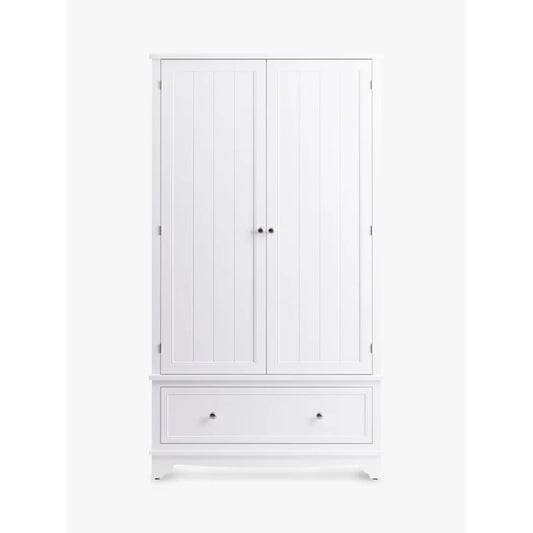 John Lewis St Ives single drawer Wardrobe in White