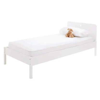 Star Bright Single Bed Bright White Bed Frame Children's