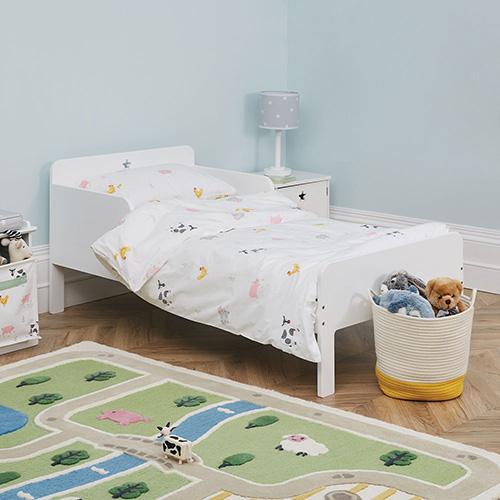 Star Bright Single Bed Bright White Bed Frame Children's