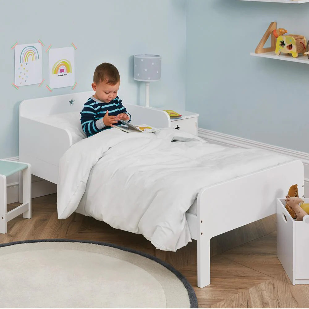 Star Bright Single Bed Bright White Bed Frame Children's