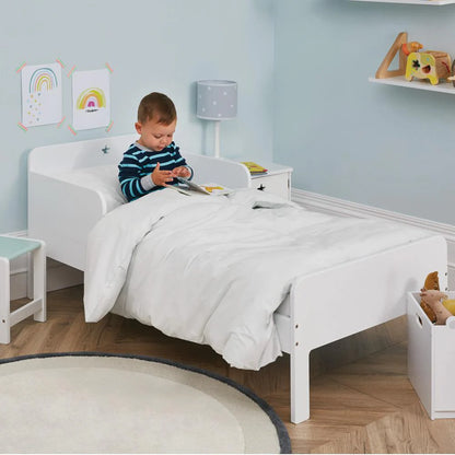 Star Bright Single Bed Bright White Bed Frame Children's