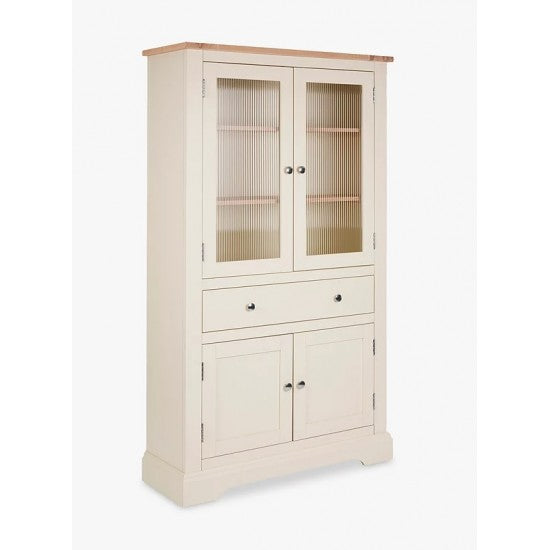 Laura Ashley Dorset Storage Cabinet, White/Natural