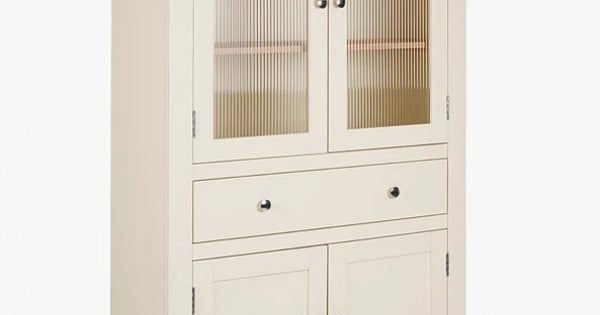 Laura Ashley Dorset Storage Cabinet, White/Natural