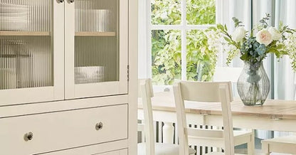 Laura Ashley Dorset Storage Cabinet, White/Natural