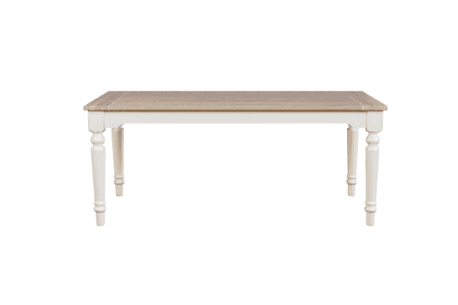 Laura Ashley Dorset White Fixed Dining Table