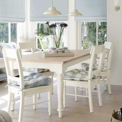 Laura Ashley Dorset White Fixed Dining Table