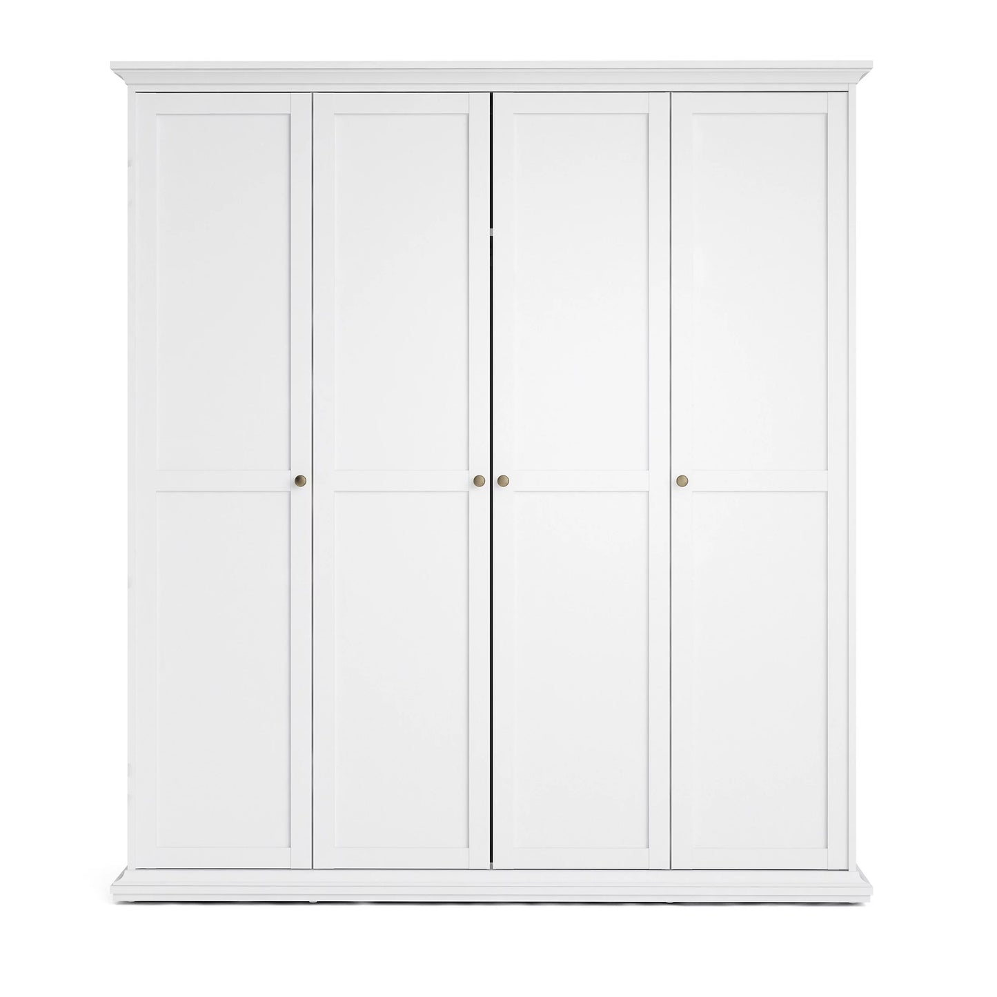 Paris Wardrobe with 4 Doors in White