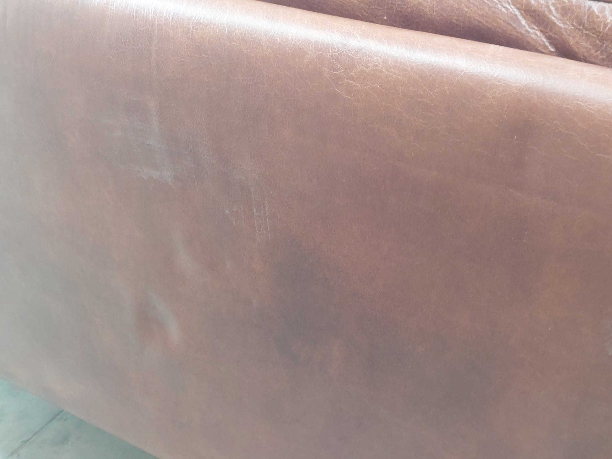 John Lewis Halo Groucho Medium 2 Seater Leather Sofa, Dark Leg, London Leather