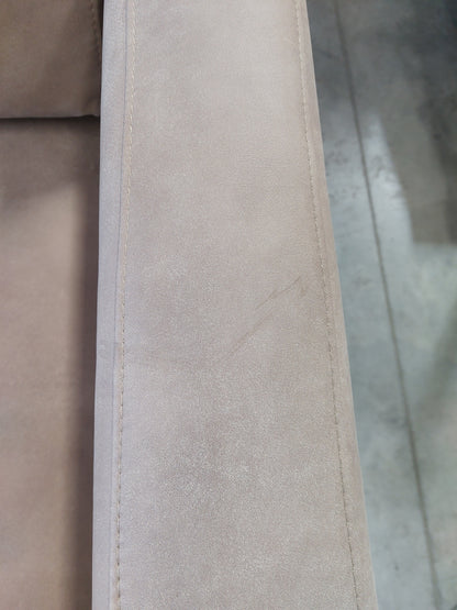 John Lewis Barbican Medium 2 Seater Leather Sofa, Dark Leg, Demetra Grey