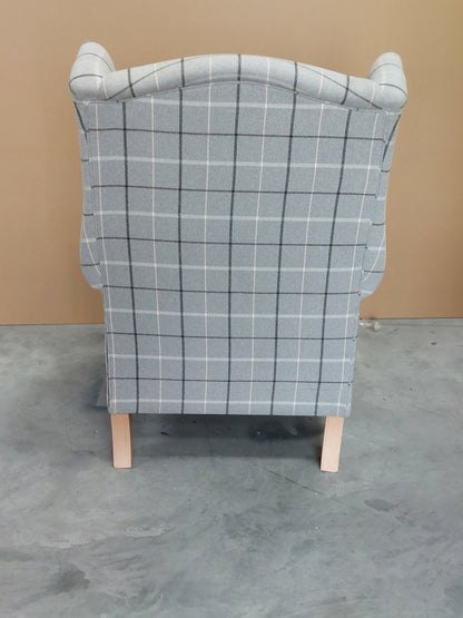 Parker Knoll Oberon Armchair, Berwick Check Grey Marl