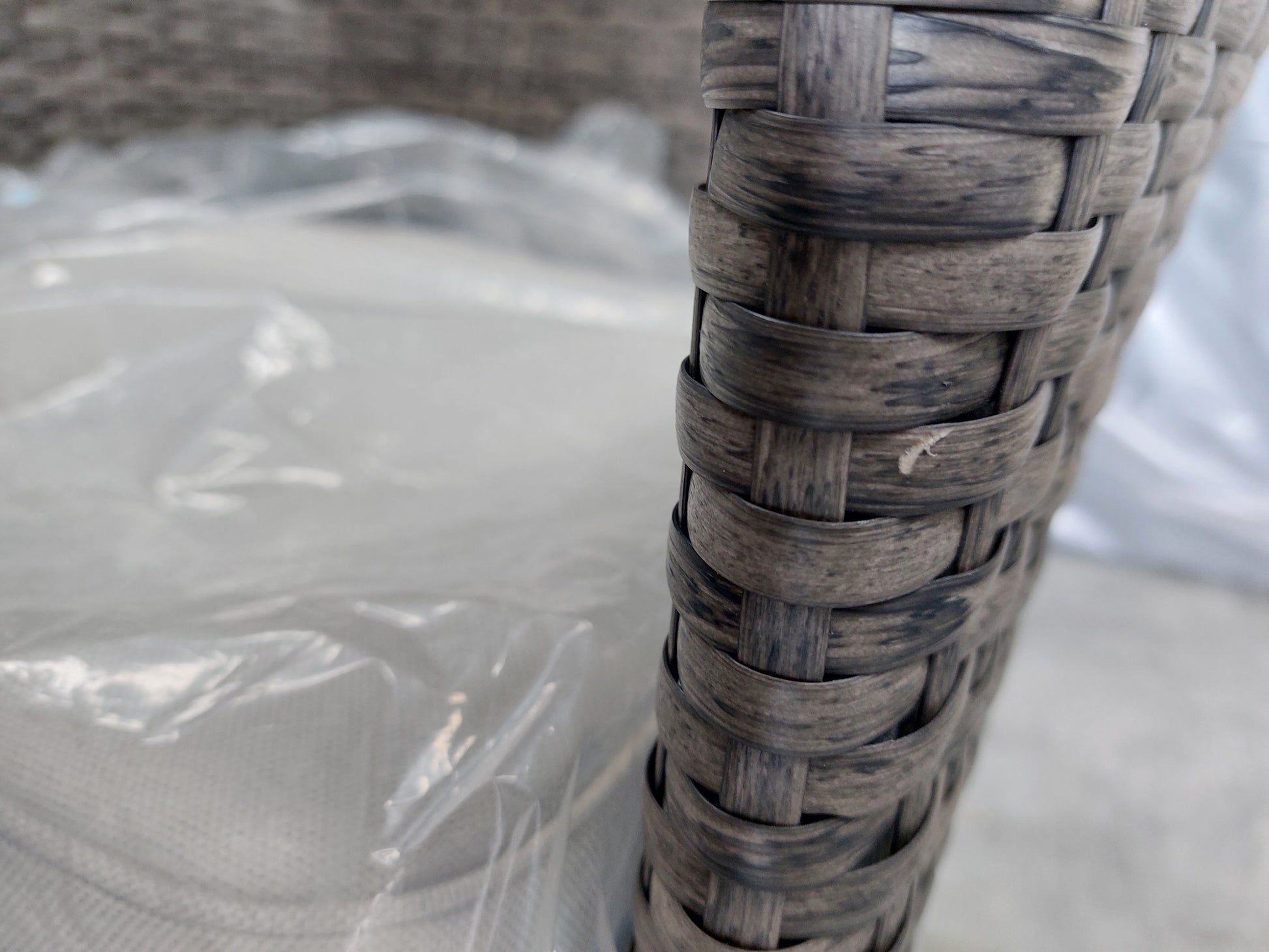 John Lewis Alora Garden Dining Chairs, Set of 2, Brown/Grey