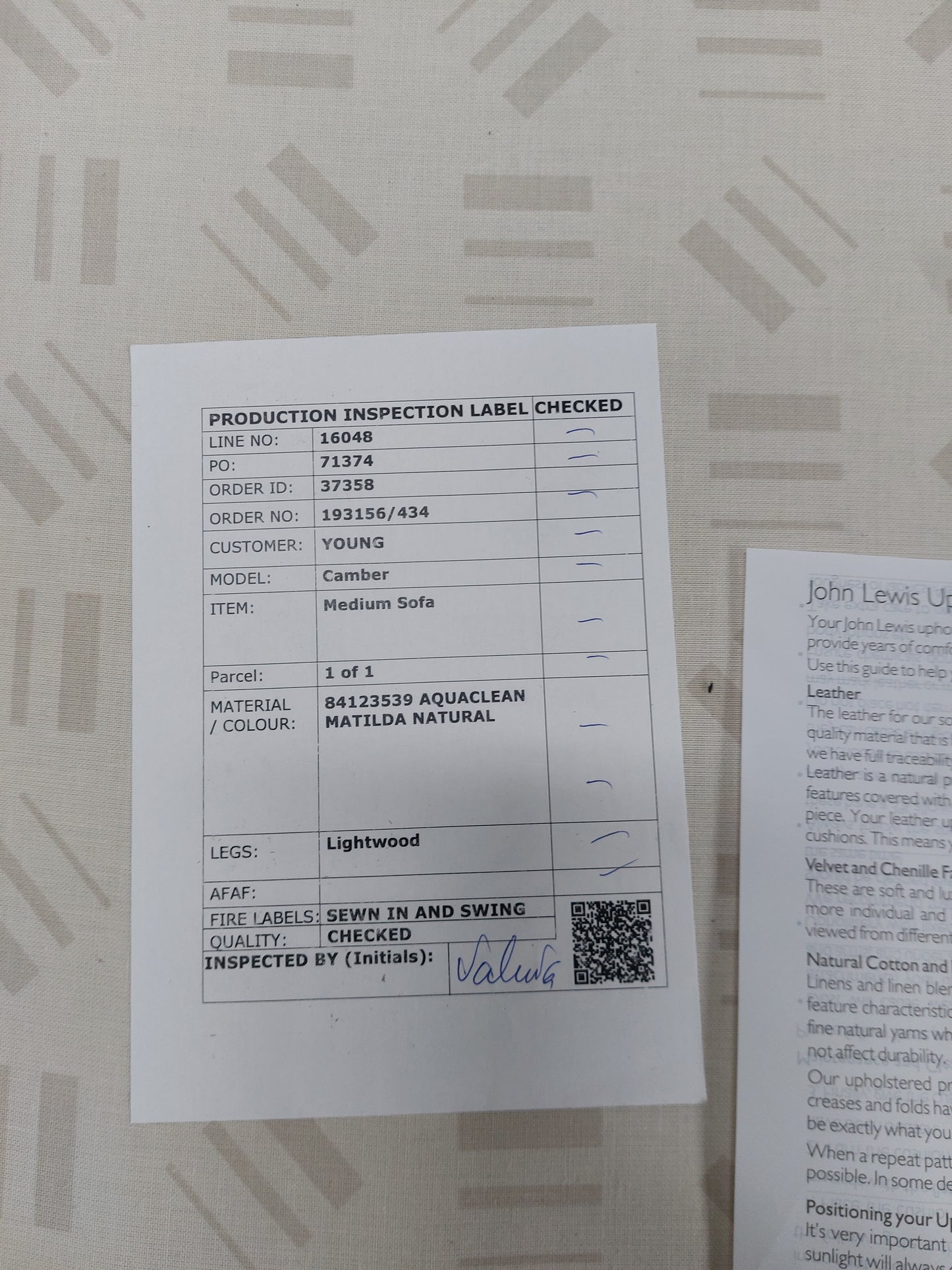 John Lewis Camber Medium 2 Seater Sofa, Light Leg, Matilda Natural