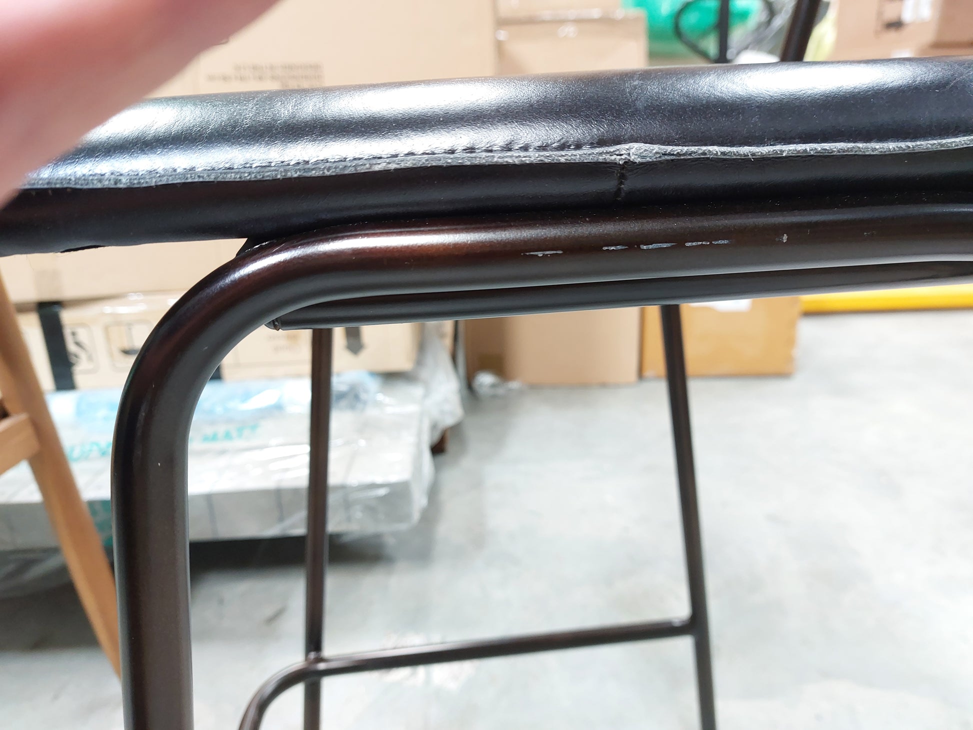 nkuku Ukari Counter Chair, Black