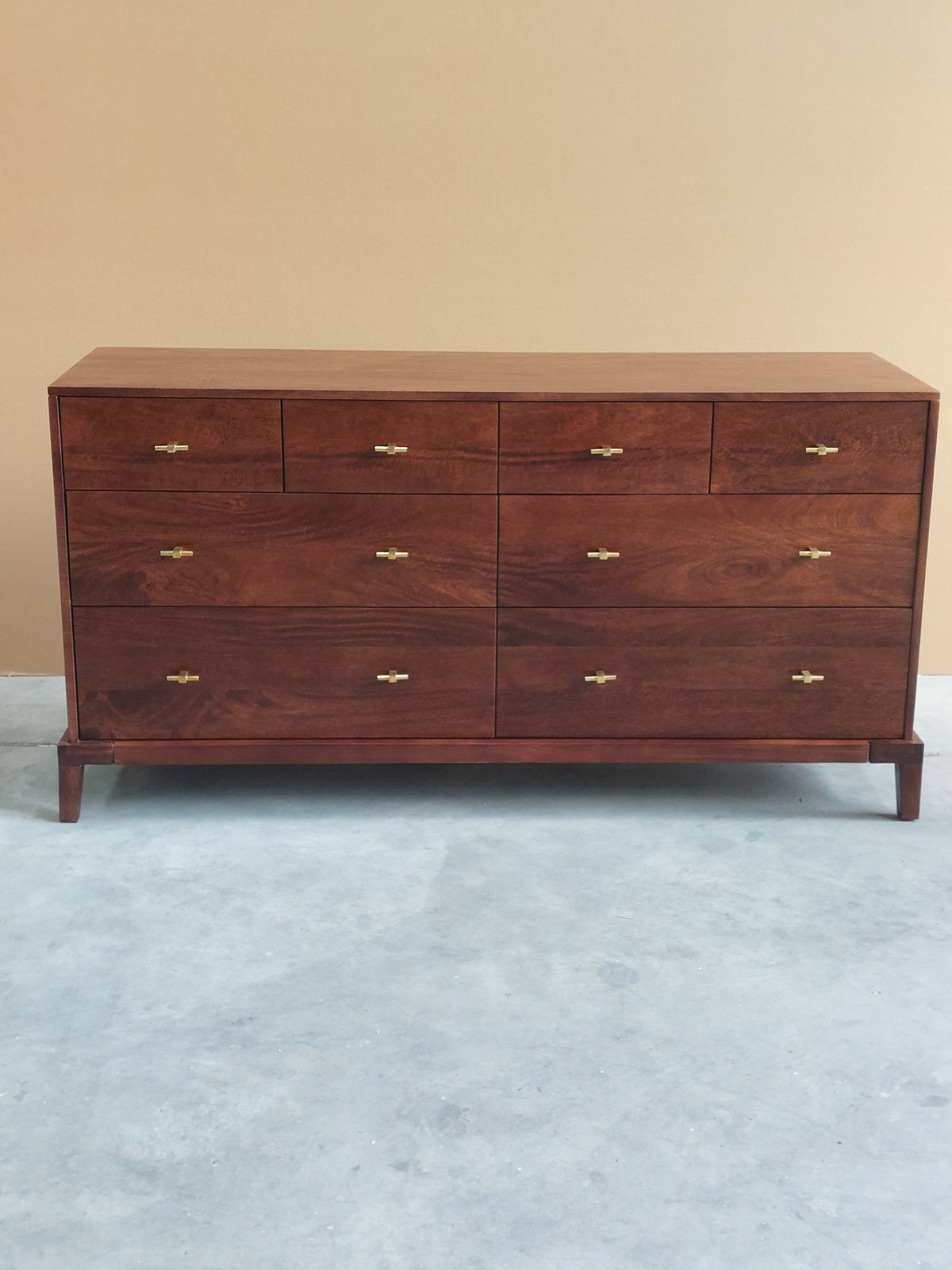Swoon Verne 8 Drawer Chest, Dark Brown