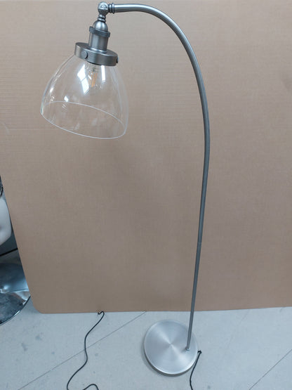 John Lewis Bay Lighting Carter Floor Lamp, Matt Nickel