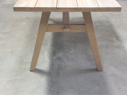 John Lewis Burford Rectangular Garden Dining Table, 190cm Natural