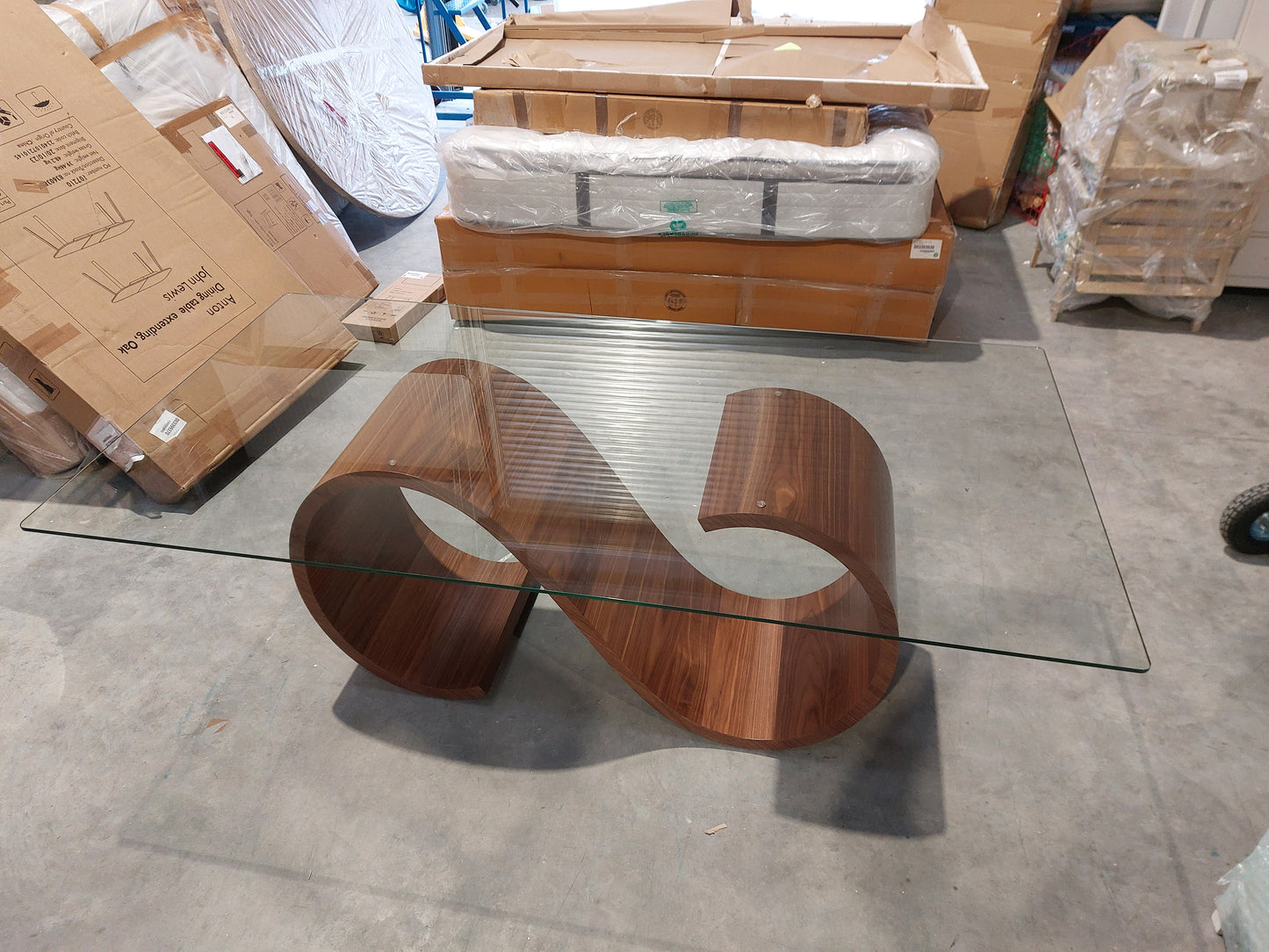 Tom Schneider Swirl Dining Table, Walnut