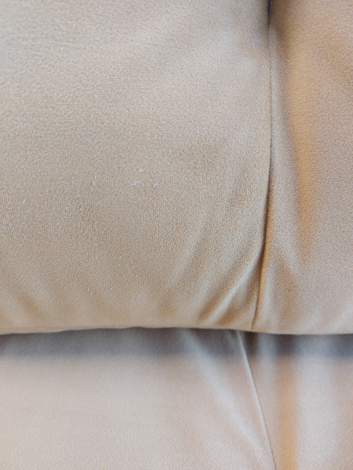 John Lewis Draper II Large 3 Seater Sofa Plush Velvet Honey