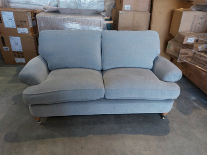 Laura Ashley  Small 2 Seater Sofa  Beaumaris, Teak Leg, Anneliese Seaspray