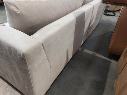 John Lewis Tokyo Grand 4 Seater Sofa Aquaclean Titan Oyster White