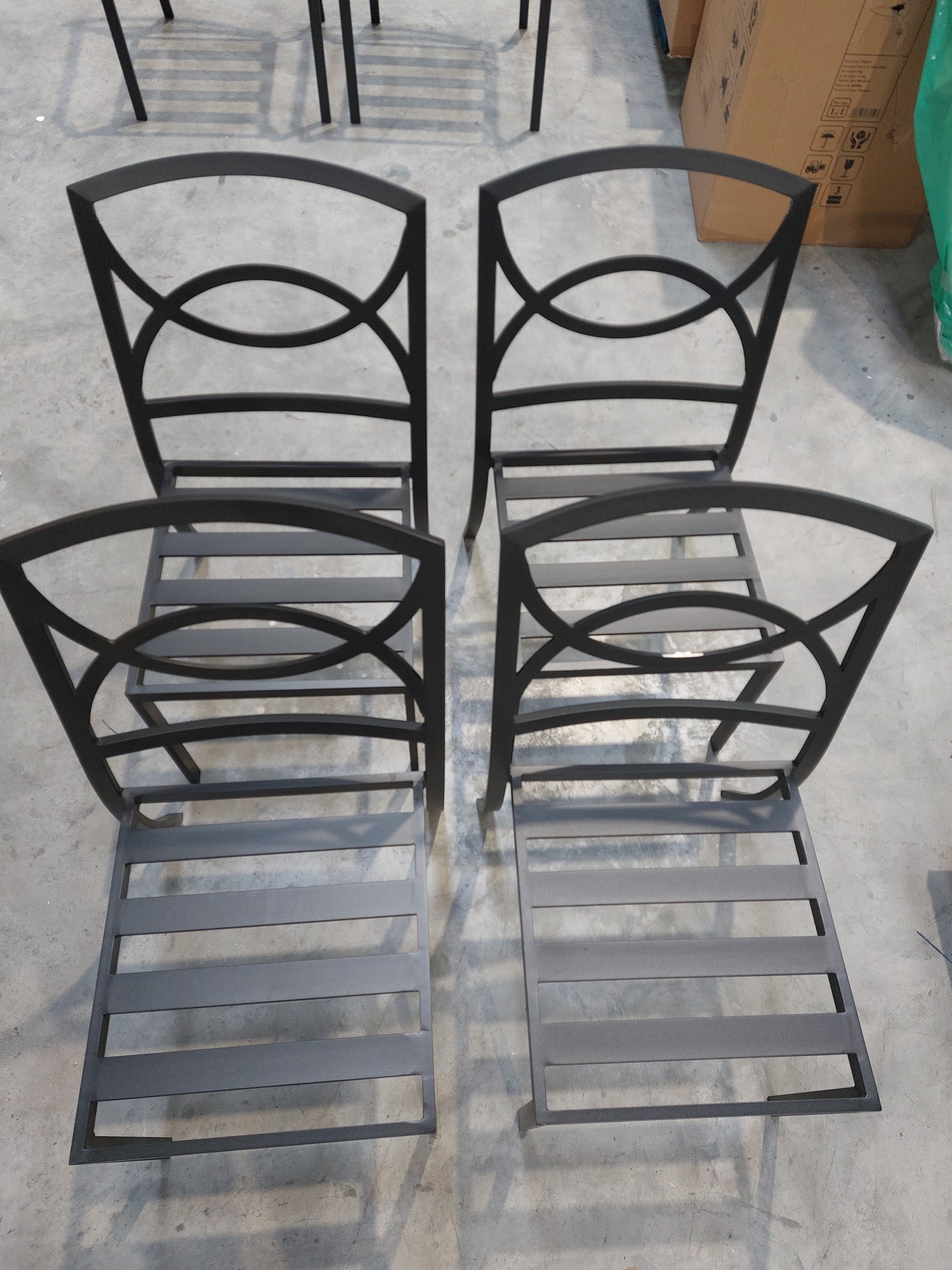 Marlow 6 st dining set grey